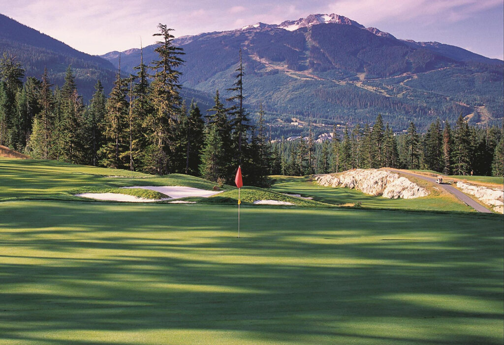 Chateu Whistler Leadbetter Golf Academy green golf course photograph.